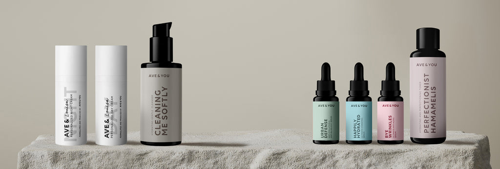 AVE & YOU - Skincare products banner