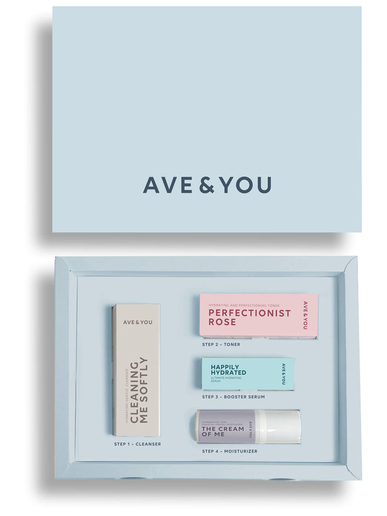 Gift box - Set of four products for combination skin